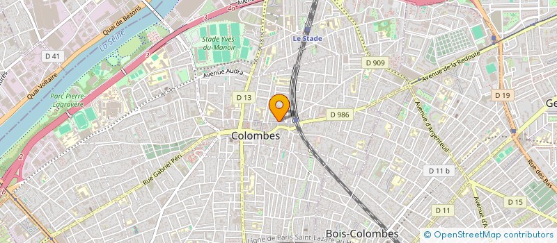 localisation de l'entreprise SBAM MEDIA  COLOMBES