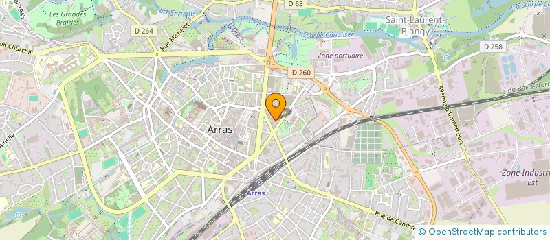 localisation de l'entreprise SBB à ARRAS