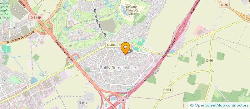 localisation de l'entreprise SBB PROMOTION  BAILLY-ROMAINVILLIERS