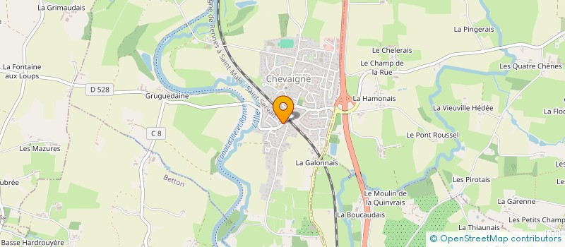 localisation de l'entreprise SBC  CHEVAIGNE