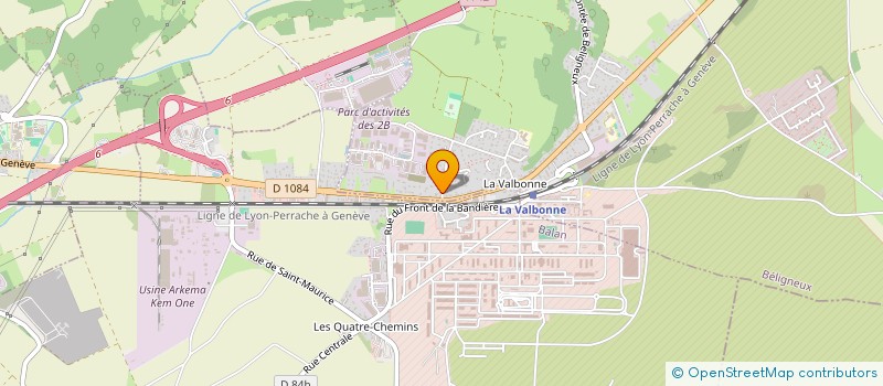 localisation de l'entreprise SBC à BELIGNEUX