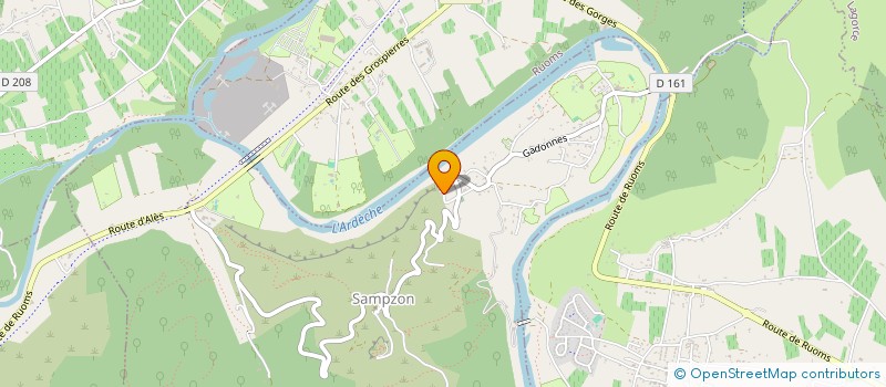 localisation de l'entreprise SBC CARRELAGE  SAMPZON