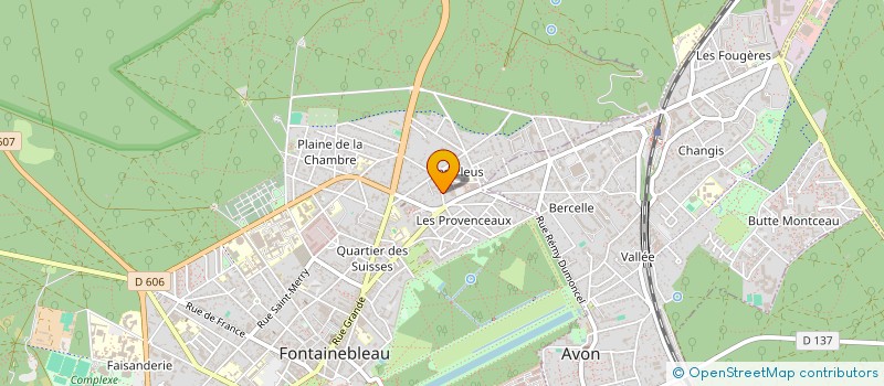 localisation de l'entreprise SBC HOLDING  FONTAINEBLEAU