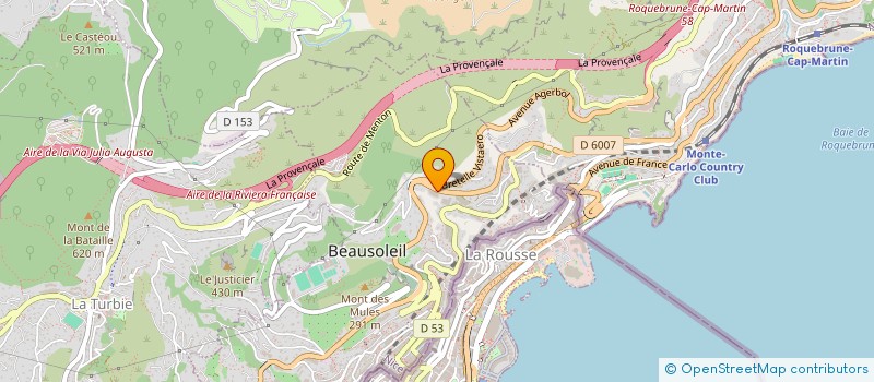 localisation de l'entreprise SBC INVEST  BEAUSOLEIL