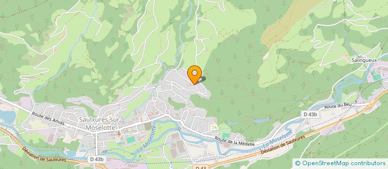 localisation de l'entreprise SBCA  SAULXURES-SUR-MOSELOTTE