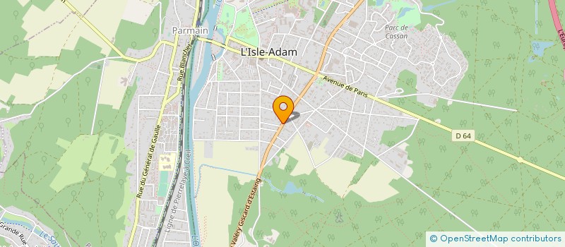 localisation de l'entreprise SBCC  L'ISLE-ADAM