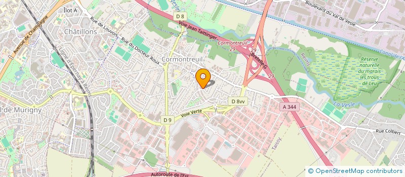 localisation de l'entreprise SBCF IMMO  CORMONTREUIL