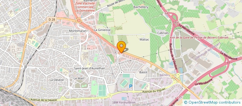 localisation de l'entreprise SBCI  BEZIERS