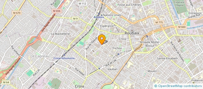 localisation de l'entreprise SBCI  ROUBAIX