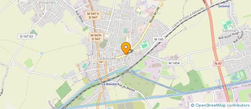 localisation de l'entreprise SBCK  LA BASSEE