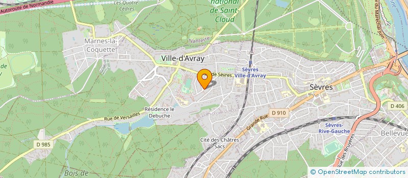 localisation de l'entreprise SBCM  VILLE-D'AVRAY