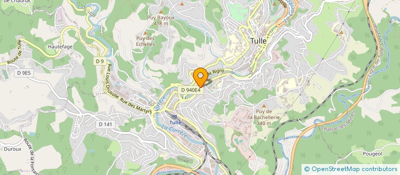 localisation de l'entreprise SBD 19  TULLE