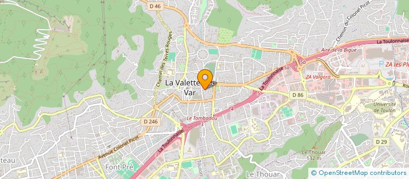 localisation de l'entreprise SBD CONCEPTION à LA VALETTE-DU-VAR