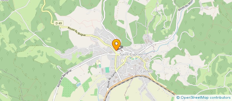 localisation de l'entreprise SBD IMMO à VEZAC