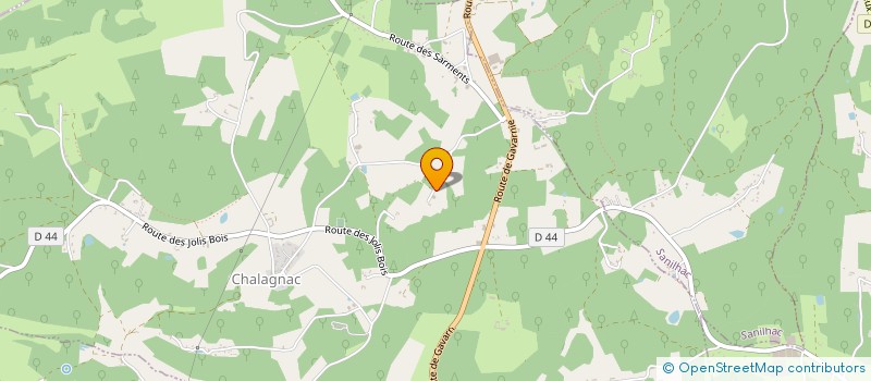 localisation de l'entreprise SBD3P  CHALAGNAC