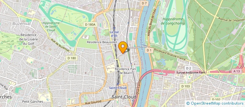 localisation de l'entreprise SBDR LAB à SAINT-CLOUD