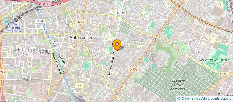 localisation de l'entreprise SBDS à AUBERVILLIERS