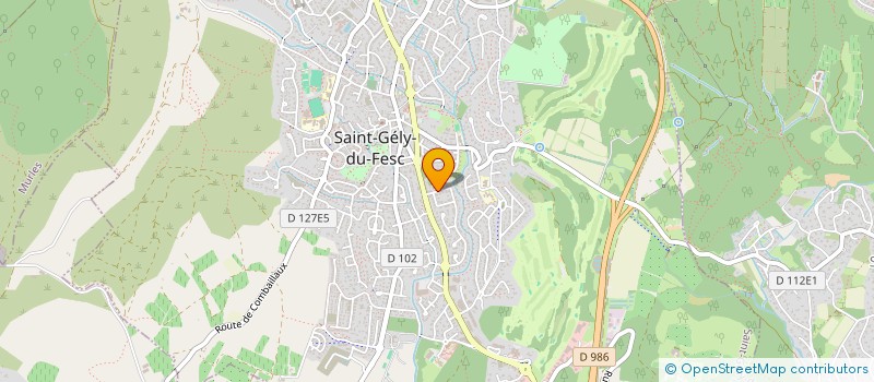 localisation de l'entreprise SBDT à SAINT-GELY-DU-FESC