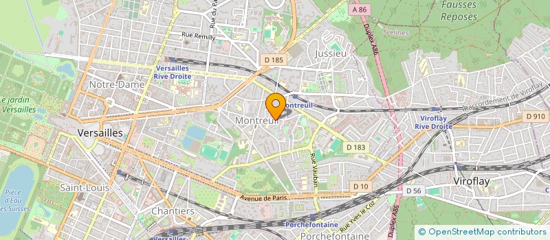 localisation de l'entreprise SBE CONSEIL à VERSAILLES