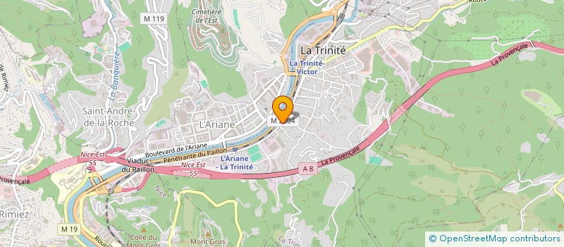 localisation de l'entreprise SBE OPTIQUE à LA TRINITE