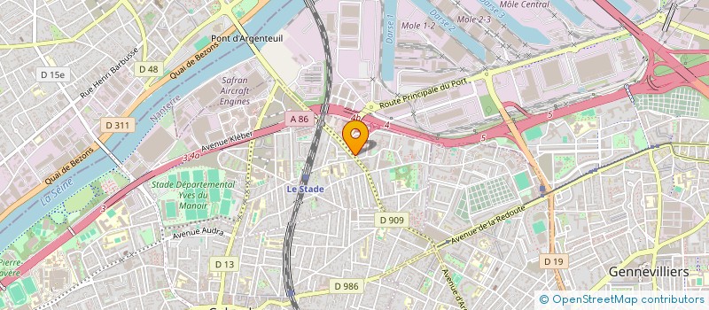 localisation de l'entreprise SBECAM à COLOMBES