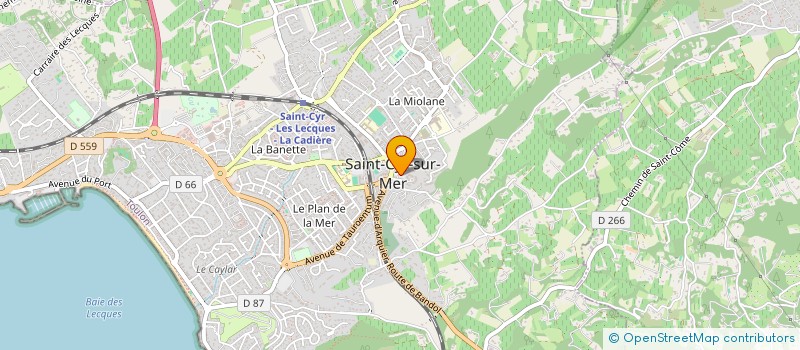 localisation de l'entreprise SBECOM à SAINT-CYR-SUR-MER