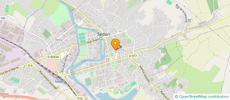 localisation de l'entreprise SBF à SEDAN