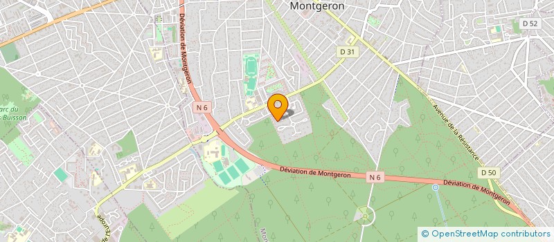 localisation de l'entreprise SBF à MONTGERON