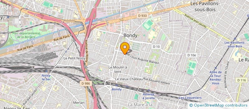 localisation de l'entreprise SBF à BONDY