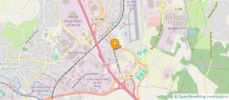 localisation de l'entreprise SBF IMMO  ANDREZIEUX-BOUTHEON