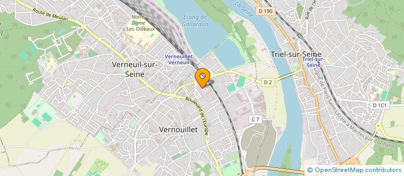 localisation de l'entreprise SBF SERVICES BAT FIBER à VERNOUILLET