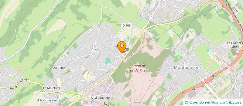 localisation de l'entreprise SBG  PIREY