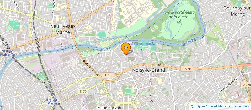 localisation de l'entreprise SBG  NOISY-LE-GRAND