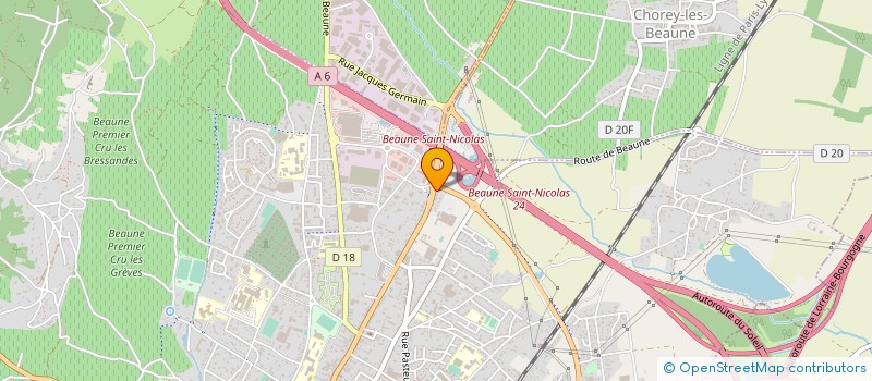 localisation de l'entreprise SBG à BEAUNE