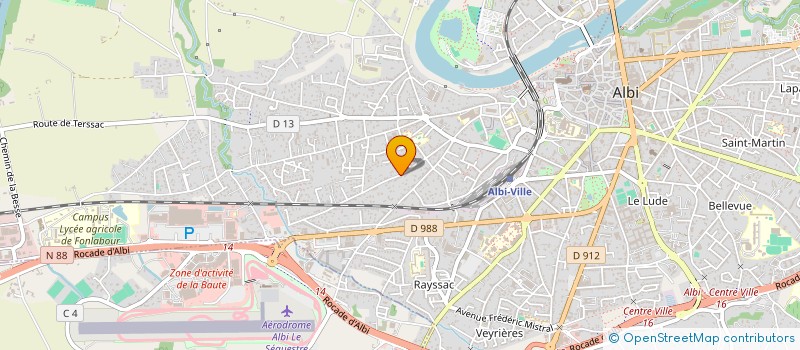 localisation de l'entreprise SBG à ALBI
