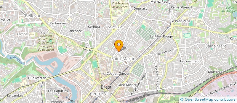 localisation de l'entreprise SBG  BREST