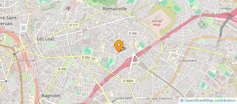 localisation de l'entreprise SBG DEGUELDRE à BAGNOLET