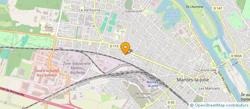 localisation de l'entreprise SBGC IDF  MANTES-LA-VILLE