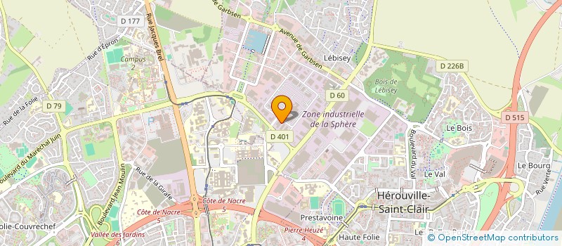 localisation de l'entreprise SBGD à HEROUVILLE-SAINT-CLAIR