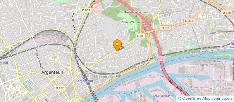 localisation de l'entreprise SBGE à ARGENTEUIL