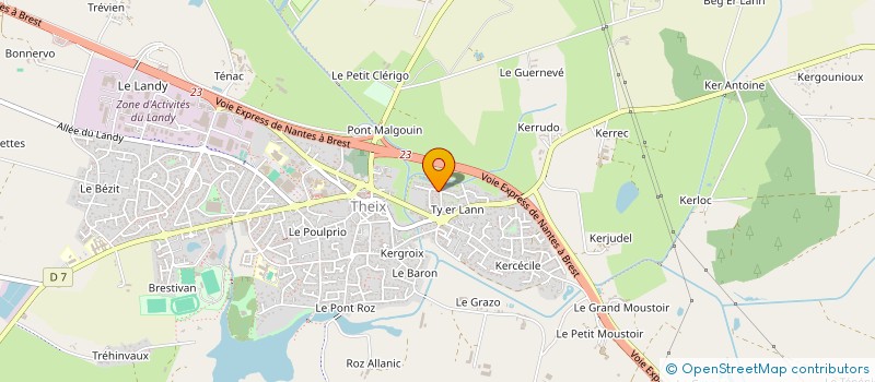 localisation de l'entreprise SBGP à THEIX-NOYALO