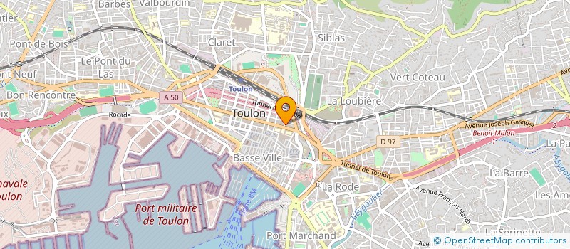 localisation de l'entreprise SBGV  TOULON