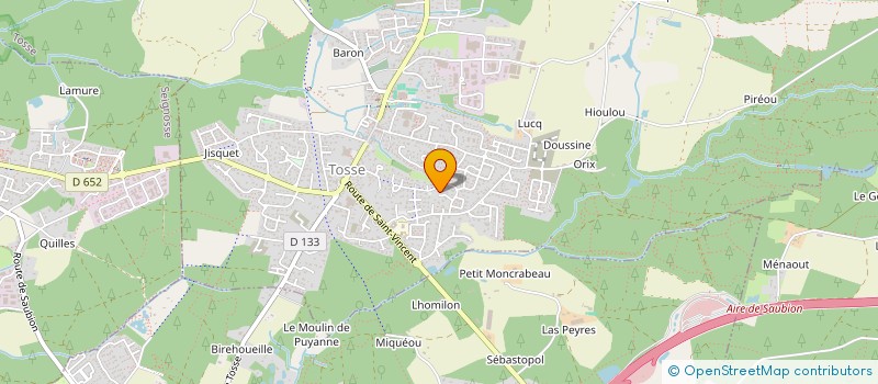 localisation de l'entreprise SBH  TOSSE