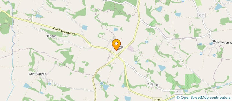 localisation de l'entreprise SBH  BERRAC