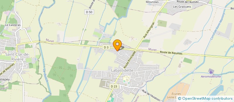 localisation de l'entreprise SBH  LABASTIDETTE