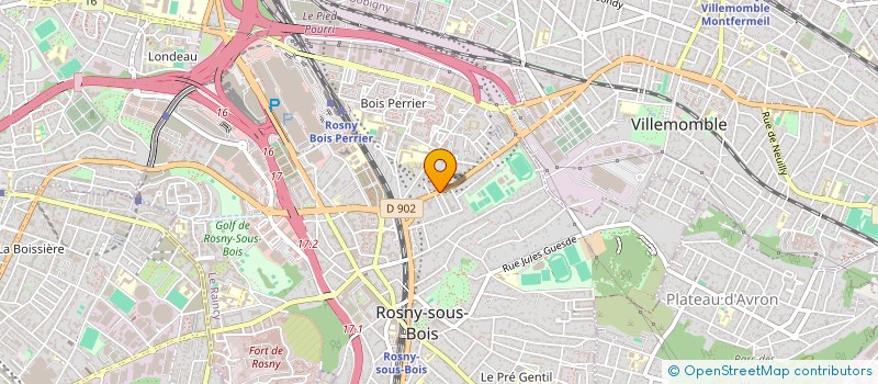 localisation de l'entreprise SBH CONSULTING  ROSNY-SOUS-BOIS