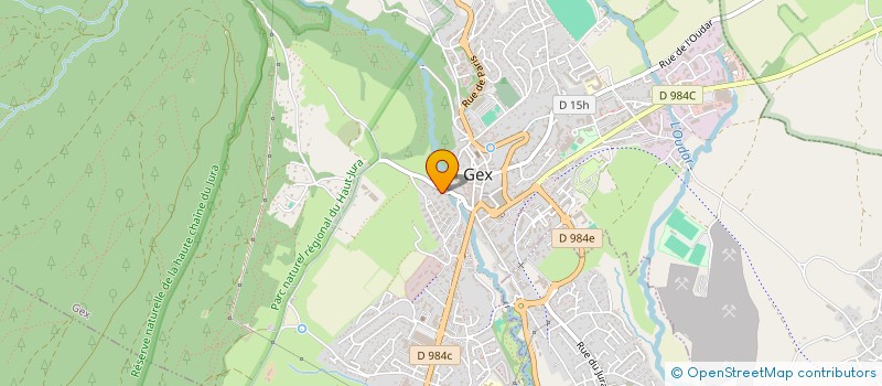 localisation de l'entreprise SBH HOLDING  GEX