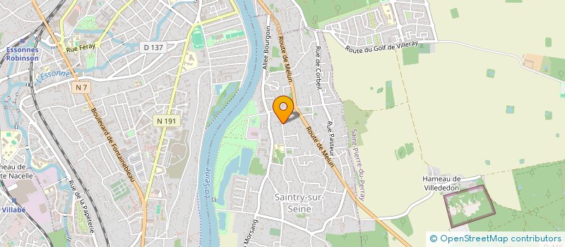localisation de l'entreprise SBH SYNERGIE à SAINTRY-SUR-SEINE