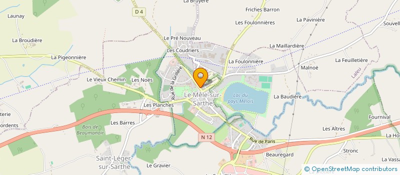 localisation de l'entreprise SBHR - LA CANTINE à LE MELE-SUR-SARTHE