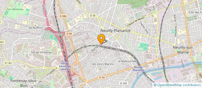 localisation de l'entreprise SBI à NEUILLY-PLAISANCE